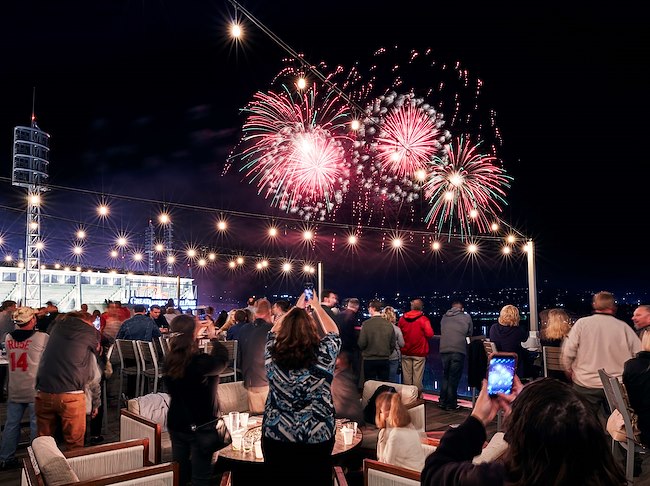 Fireworks at Great American Ballpark